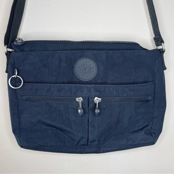 Kipling Handbags - Kipling New Angie Crossbody Nylon Bag Blue Purse W Zipper & Pockets EUC